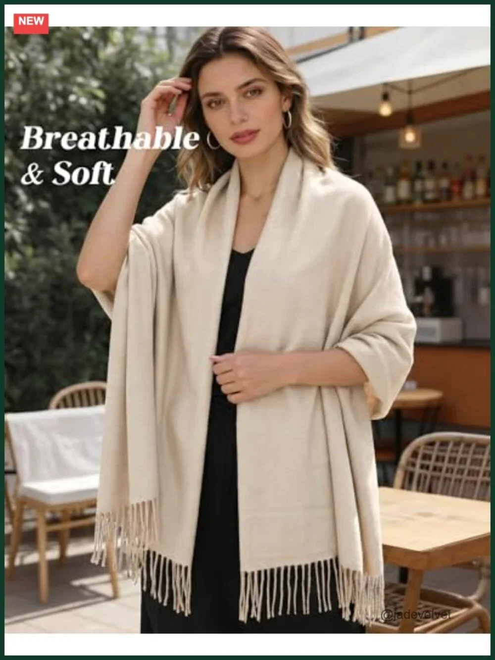 Pashmina Shawls and Wraps for Women - Silk Soft, Large Size, Versatile